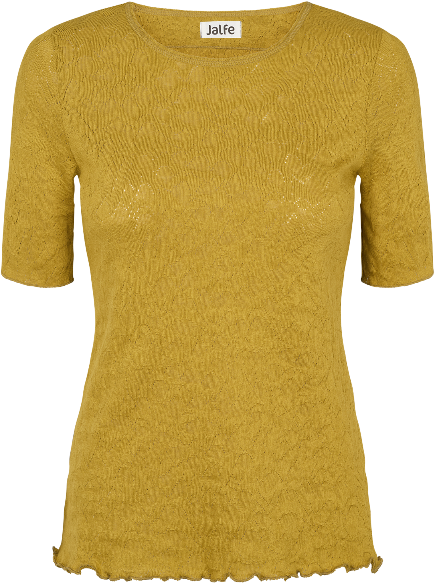 Shirt s/s jacquard organic cotton